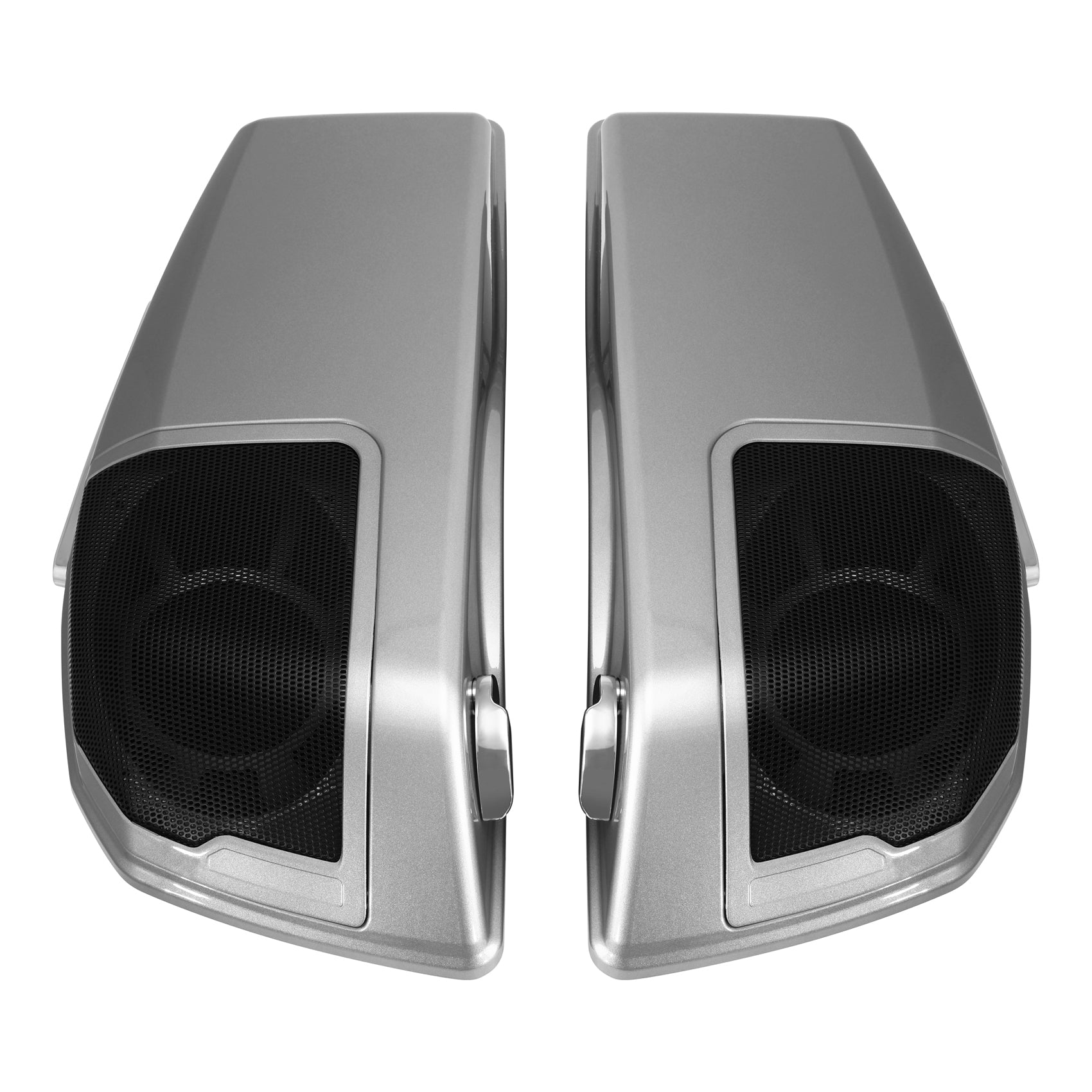 HR3 Dark Platinum Pinstripe Regular Saddlebags with 6*9" Speaker Cutouts for 2023+ HD Touring