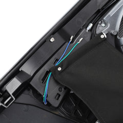 HR3 Dark Platinum Pinstripe Regular Saddlebags with 6*9" Speaker Cutouts for 2023+ HD Touring