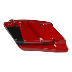HR3 Billiard Red / Vivid Black 2021RGS CVO Stretched Saddlebags with Speaker Lids For 14-23 Harley Touring