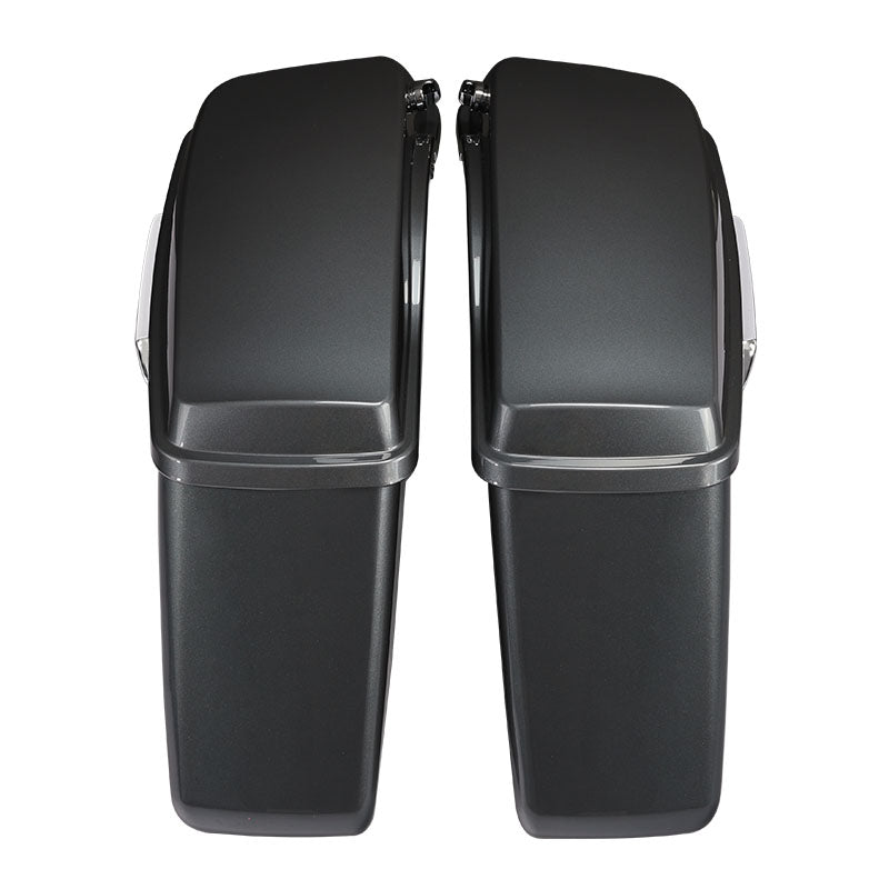 HR3 Gauntlet Gray Metallic / Vivid Black 2021SGS Hard Saddlebags (Regular) For Harley Touring 14-23