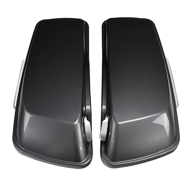 HR3 Gauntlet Gray Metallic / Vivid Black 2021SGS Hard Saddlebags (Regular) For Harley Touring 14-23