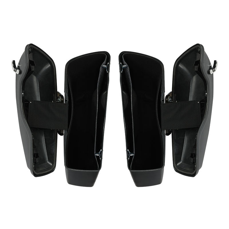 HR3 Gauntlet Gray Metallic / Vivid Black 2021SGS Hard Saddlebags (Regular) For Harley Touring 14-23