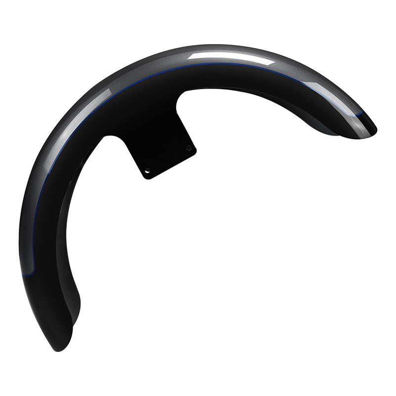 HR3 Gauntlet Gray Metallic / Vivid Black 21" Wrap Front Fender Fit For Harley Touring 2014-2023