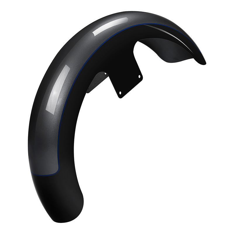 HR3 Gauntlet Gray Metallic / Vivid Black 21" Wrap Front Fender Fit For Harley Touring 2014-2023