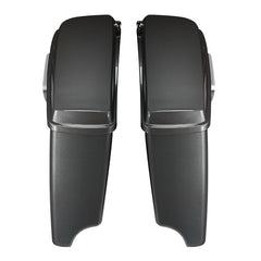 HR3 Gauntlet Gray Metallic / Vivid Black CVO Stretched Saddlebags For 14-23 Harley Touring