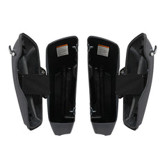HR3 Gauntlet Gray Metallic / Vivid Black CVO Stretched Saddlebags For 14-23 Harley Touring