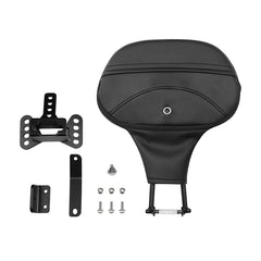 C.C. RIDER Rider Backrest 2 Up Seat Driver Backrest Pad Rally For Harley Touring CVO Street Glide Road Glide Electra Glide Road King, 1988-2025
