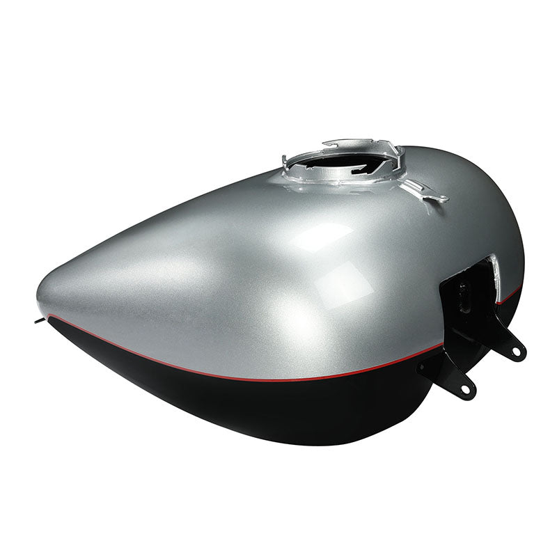 HR3 Brilliant Silver Pearl /Vivid Black Fuel Gas Tank For 2008-2023 Harley Touring Models