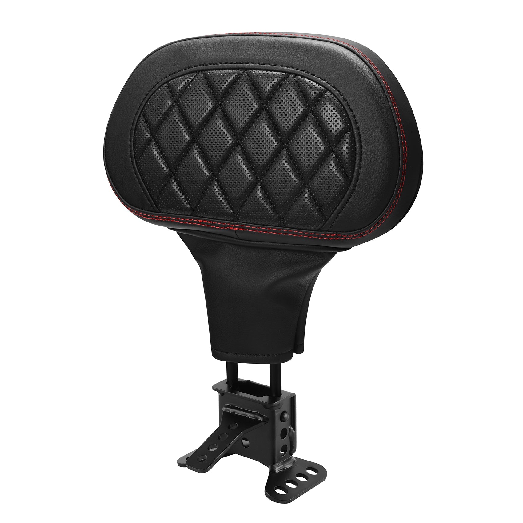 C.C. RIDER Rider Backrest 2 Up Seat Driver Backrest Pad For Harley Touring CVO Street Glide Road Glide Electra Glide Road King, 1988-2025