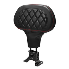 C.C. RIDER Rider Backrest 2 Up Seat Driver Backrest Pad For Harley Touring CVO Street Glide Road Glide Electra Glide Road King, 1988-2025