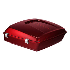 HR3 Velocity Red Sunglo Solid Color 10.7" Chopped Style Touring Trunk Luggage For 14-24 Harley Touring