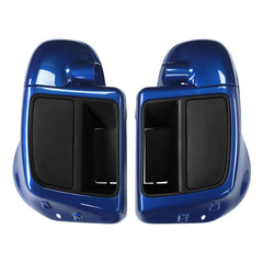 HR3 Superior Blue Vented Lower Fairing Kit With 6.5" Speaker Pods For Harley Touring models 2014-2024