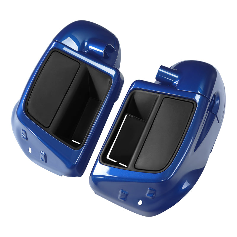 HR3 Superior Blue Vented Lower Fairing Kit With 6.5" Speaker Pods For Harley Touring models 2014-2024