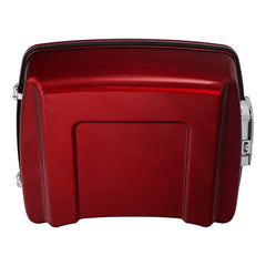 HR3 Velocity Red Sunglo Solid Color 10.7" Chopped Style Touring Trunk Luggage For 14-24 Harley Touring