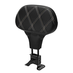 C.C. RIDER Rider Backrest 2 Up Seat Driver Backrest Pad For Harley Touring CVO Street Glide Road Glide Electra Glide Road King, 1988-2025