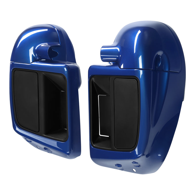 HR3 Superior Blue Vented Lower Fairing Kit With 6.5" Speaker Pods For Harley Touring models 2014-2024