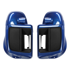 HR3 Superior Blue Vented Lower Fairing Kit With 6.5" Speaker Pods For Harley Touring models 2014-2024