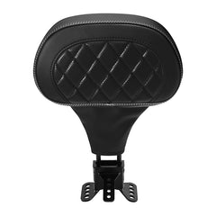 C.C. RIDER Rider Backrest 2 Up Seat Driver Backrest Pad For Harley Touring CVO Electra Glide Road King Street Glide Road Glide, 1988-2025