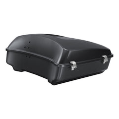 HR3 Gauntlet Gray Metallic 10.7" Chopped Style Touring Trunk Luggage For 14-24 Harley Touring