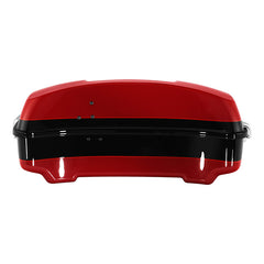 HR3 Billiard Red / Vivid Black 2021RGS 10.7" Chopped Style Touring Trunk Luggage For 14-24 Harley Touring