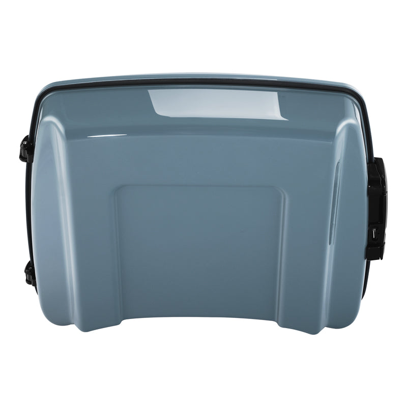 HR3 Sharkskin Blue Firestorm 5.5" Razor Style Touring Trunk Luggage For 14-24 Touring
