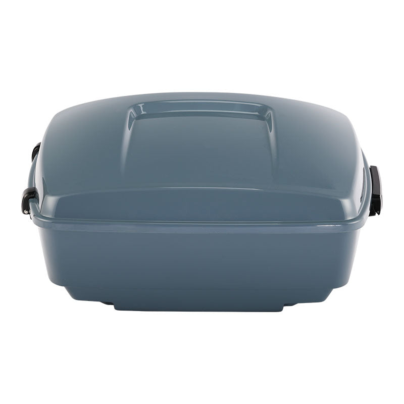HR3 Sharkskin Blue Firestorm King Size Touring Trunk Luggage For 14-24 Harley Touring