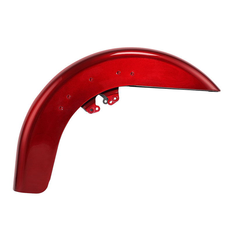 HR3 Velocity Red Sunglo 2016S Motorcycle 18" Wide Tire Front Mudguard Fender For Harley Touring Models 2014-2023