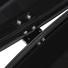 HR3 Sharkskin Blue Firestorm 10.7" Chopped Style Touring Trunk Luggage For 14-24 Harley Touring