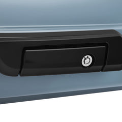 HR3 Sharkskin Blue Firestorm 10.7" Chopped Style Touring Trunk Luggage For 14-24 Harley Touring