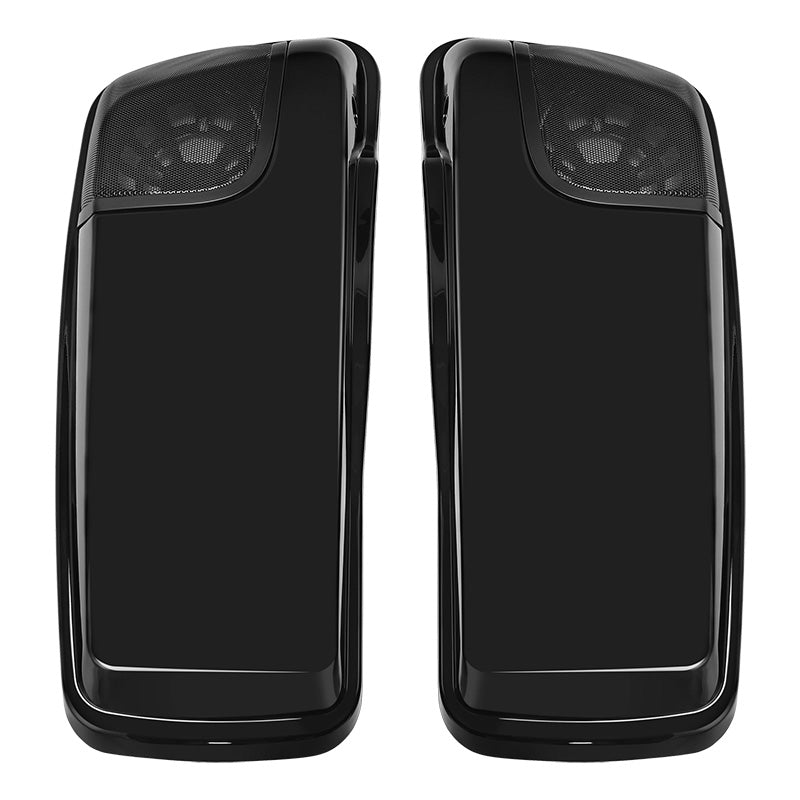 HR3 Vivid Black CVO Saddlebag Lids With 5" x 7" Speaker Cutouts For Harley Touring Models 2014-2023