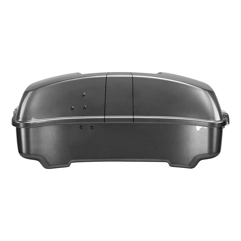 HR3 Charcoal Pearl 10.7" Chopped Style Touring Trunk Luggage For 14-24 Harley Touring