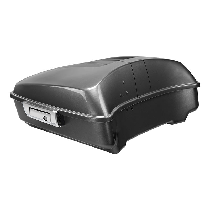 HR3 Charcoal Pearl 10.7" Chopped Style Touring Trunk Luggage For 14-24 Harley Touring