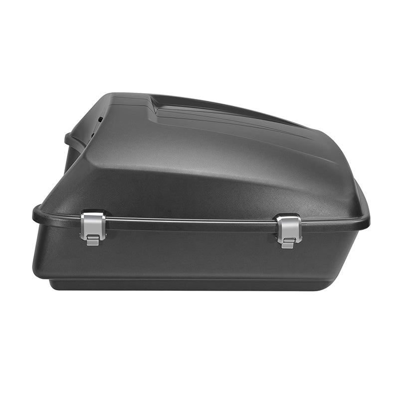 HR3 Charcoal Denim 10.7" Chopped Style Touring Trunk Luggage For 14-24 Harley Touring