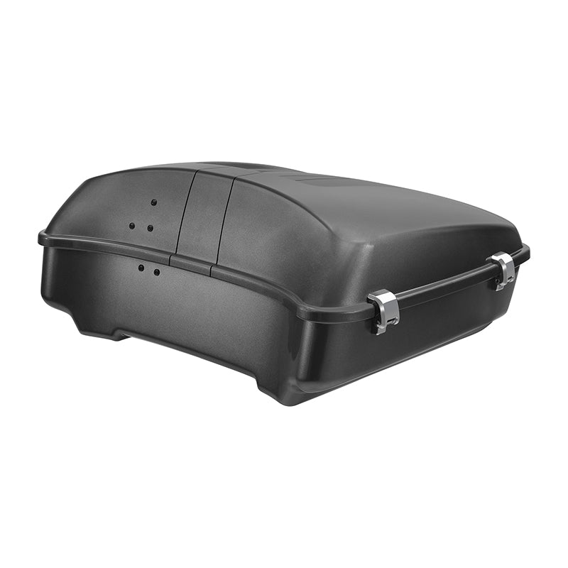 HR3 Charcoal Denim 10.7" Chopped Style Touring Trunk Luggage For 14-24 Harley Touring