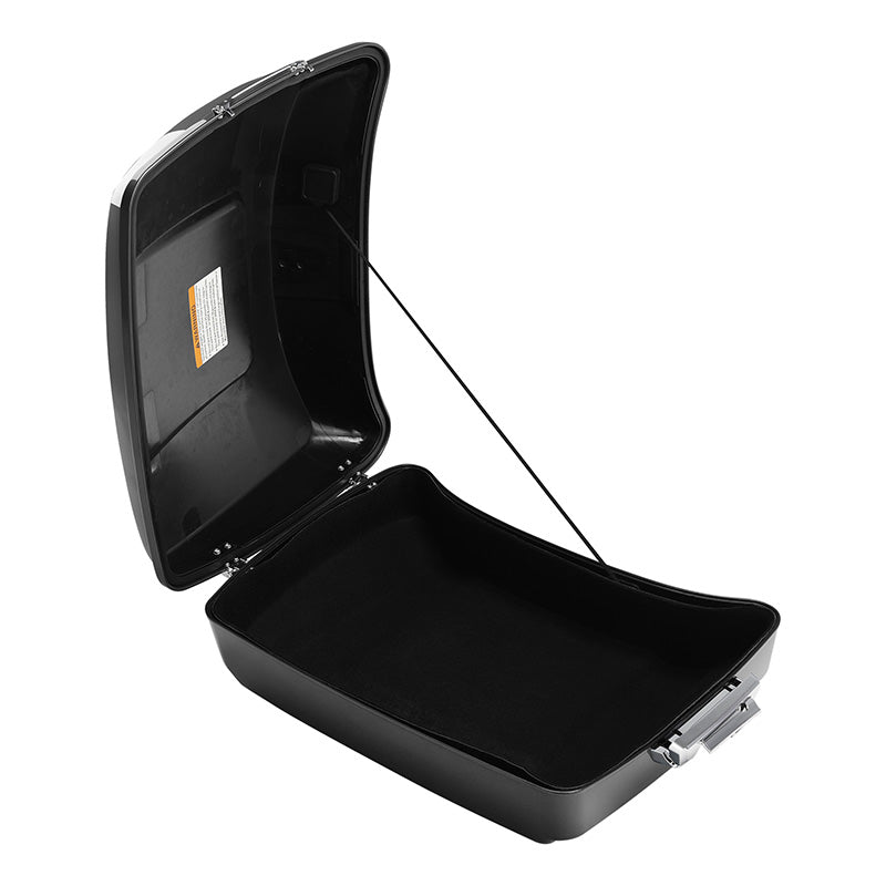 HR3 Charcoal Pearl 10.7" Chopped Style Touring Trunk Luggage For 14-24 Harley Touring