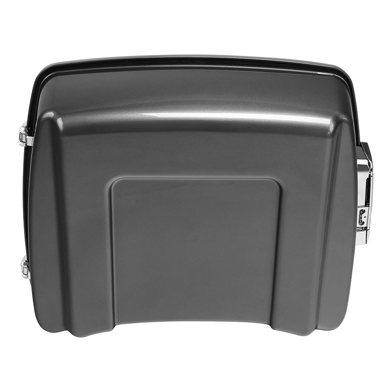 HR3 Charcoal Pearl 10.7" Chopped Style Touring Trunk Luggage For 14-24 Harley Touring
