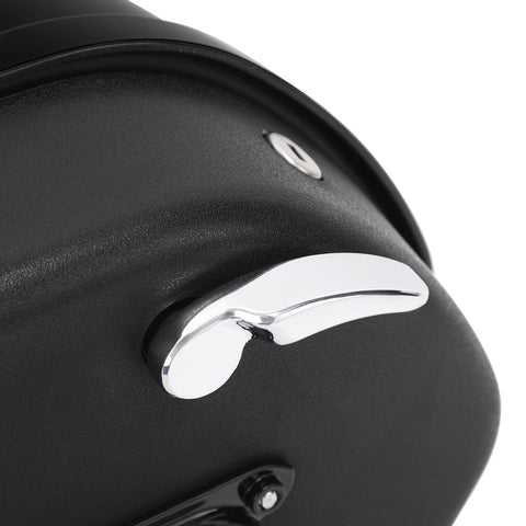 CUSTOM CHROME Vivid Black Hard Saddlebags Fit For Harley Fat Boy Breakout '18-'25