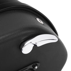 CUSTOM CHROME Vivid Black Hard Saddlebags Fit For Harley Fat Boy Breakout '18-'25