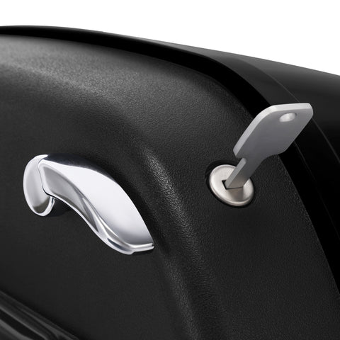 CUSTOM CHROME Vivid Black Hard Saddlebags Fit For Harley Fat Boy Breakout '18-'25