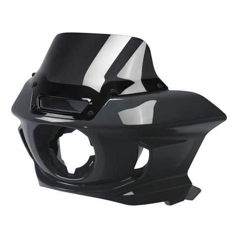 HR3 Low Rider Gunship Gray Headlight Fairing & Black Windshield Fit For Harley Low Rider ST 2022-2024