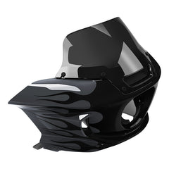 HR3 Low Rider Gunship Gray Fire Pattern Headlight Fairing & Black Windshield Fit For Harley Low Rider ST 2022-2023 2023 22