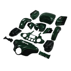 HR3 Deep Jade Pearl / Vivid Black Complete Body Fairing Kit For Harley Ultra Limited FLHTK 14-23