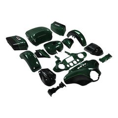 HR3 Deep Jade Pearl / Vivid Black Complete Body Fairing Kit For Harley Ultra Limited FLHTK 14-23