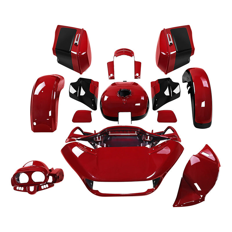 HR3 Billiard Red / Vivid Black 2021RGS Complete Body Fairing Kit For Harley Road Glide Special FLTRXS 15-23