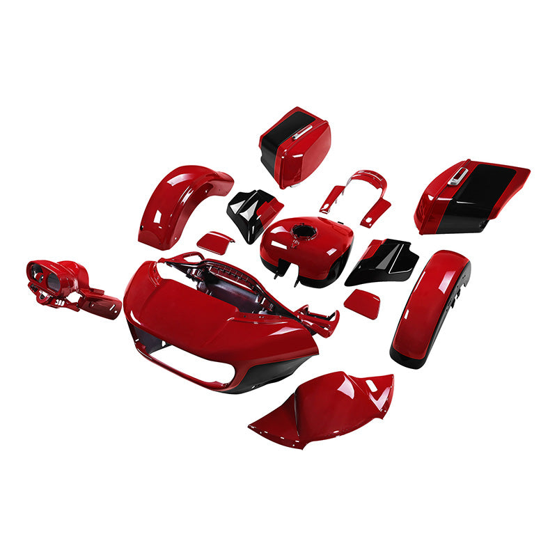 HR3 Billiard Red / Vivid Black 2021RGS Complete Body Fairing Kit For Harley Road Glide Special FLTRXS 15-23