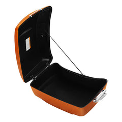 HR3 Amber Whiskey 2014SG 13.7" King Size Touring Trunk Luggage For 14-24 Harley Touring