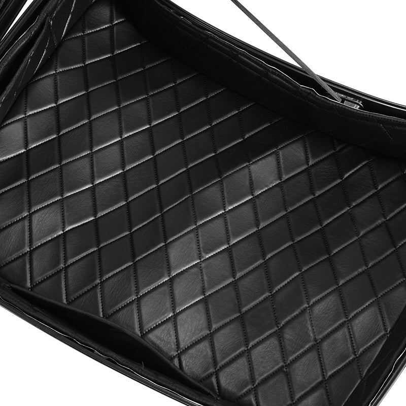 C.C. RIDER Chopped Pack Trunk Carpet Liner Black Orange Fit For Harley Touring Electra Road Glide 2014-2023