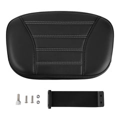 C.C. RIDER Rider Backrest Driver Backrest Pad White Stitching For BMW R18B R18Transcontinental,2020-2024