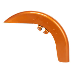 HR3 Amber Whiskey Motorcycle 18" Wide Tire Front Mudguard Fender For Harley Touring Models 2014-2023