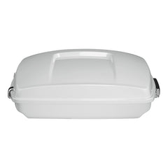 HR3 Stone Washed White Pearl 5.5" Razor Style Touring Trunk Luggage For 14-24 Touring